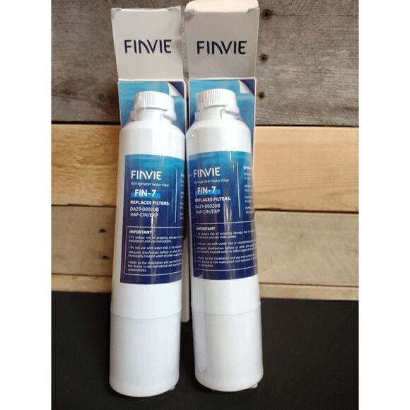 BRAND NEW Set of 2 Finvie Fin-7 Refrigerator Water Filter - Picture 3 of 3